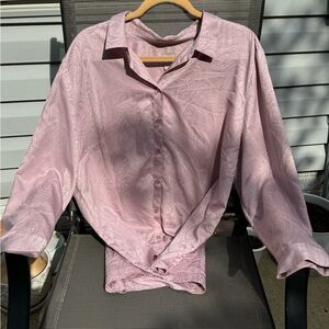 chicos Pink Iridescent pattern blouse